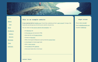 Screenshot of the example page for the Chobble template